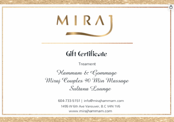 Miraj Couples 90 MIN Package