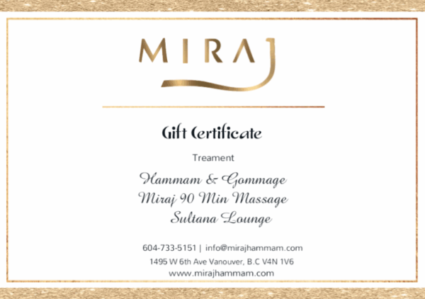 Miraj Signature 90 MIN Package